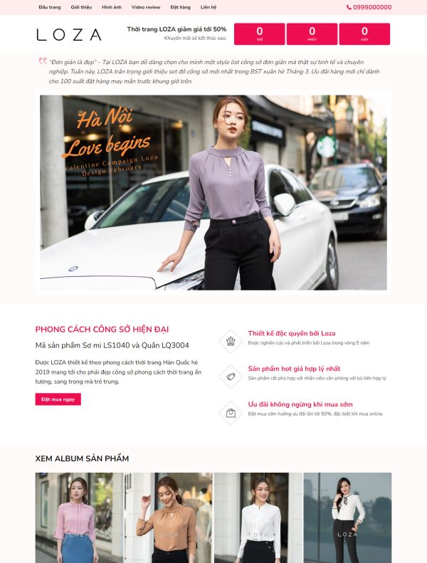 Mẫu Giao diện website Bán hàng - Thời trang 5