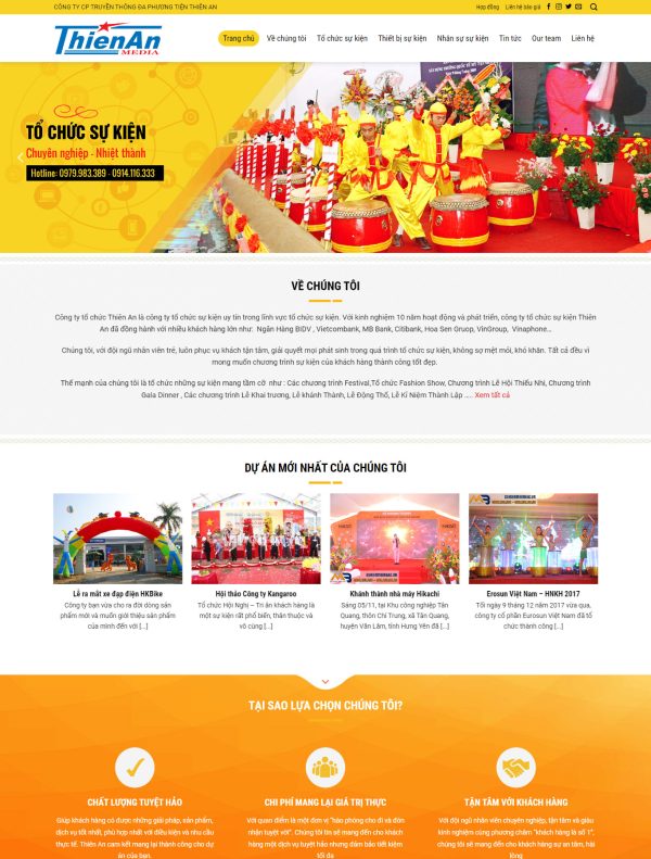 Mẫu Giao diện website Du lịch - Event 6