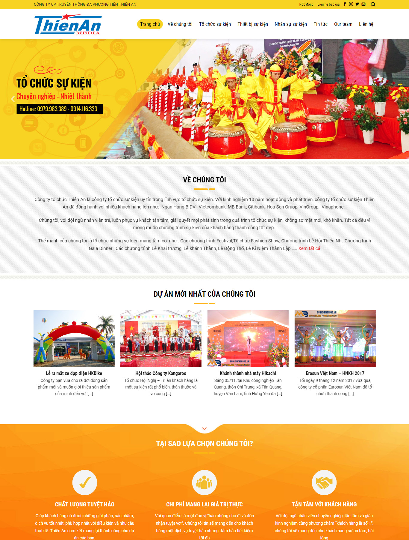 Mẫu Giao diện website Du lịch - Event 6