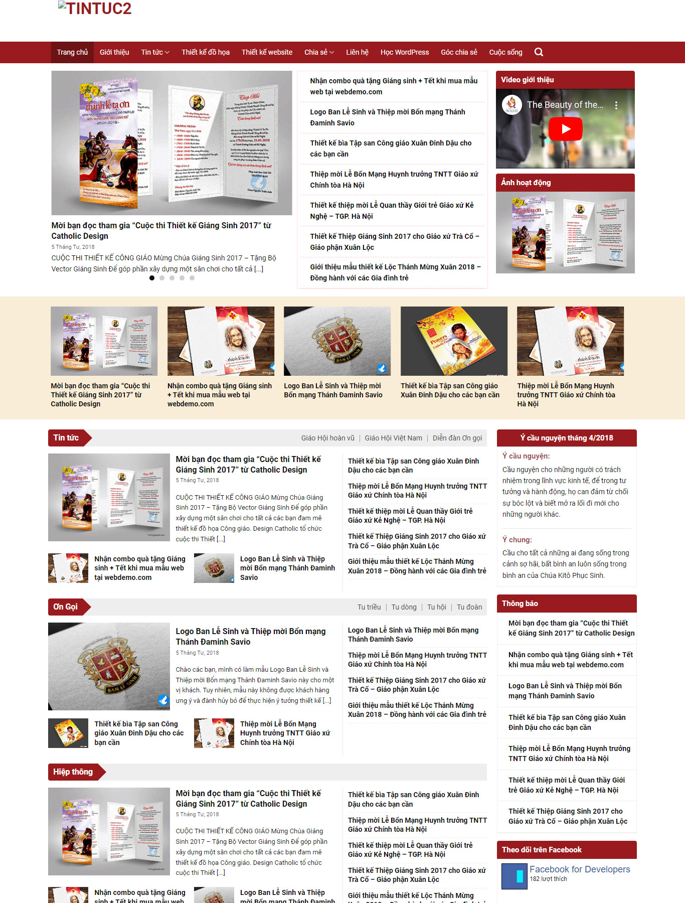 Mẫu Giao diện website Tin tức 2