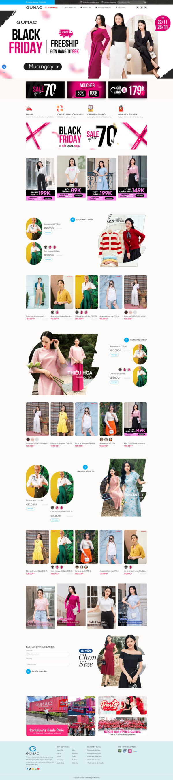 Theme wordpress bán hàng thời trang Gu Mặc