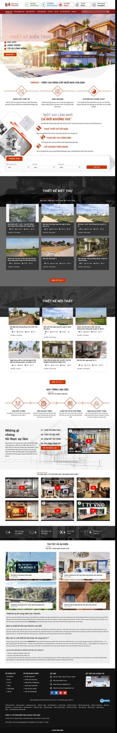 Theme WordPress kiến trúc 5