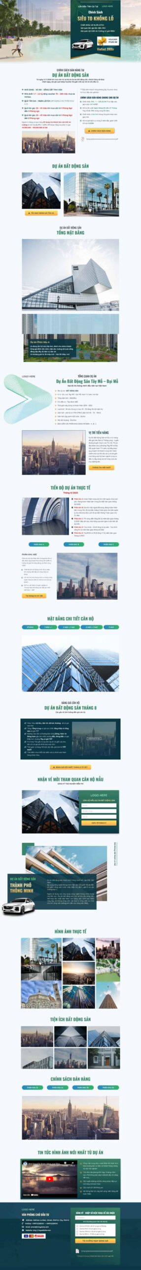 Theme wordpress landing pape giới thiệu bds smarthome