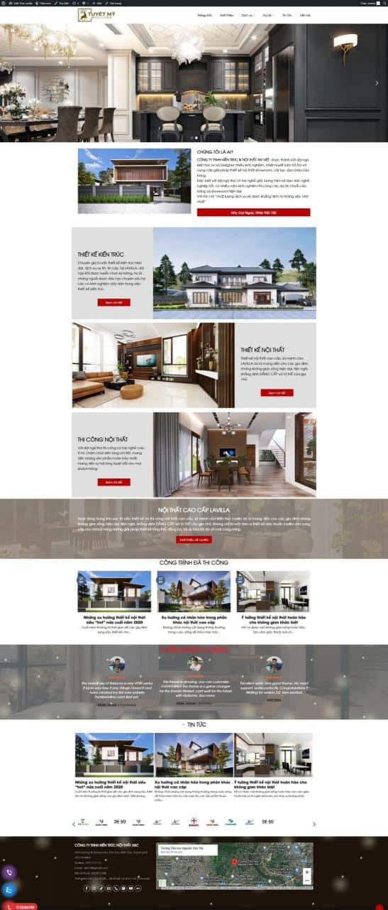 Theme wordpress nội thất thiết kế xây dựng 01