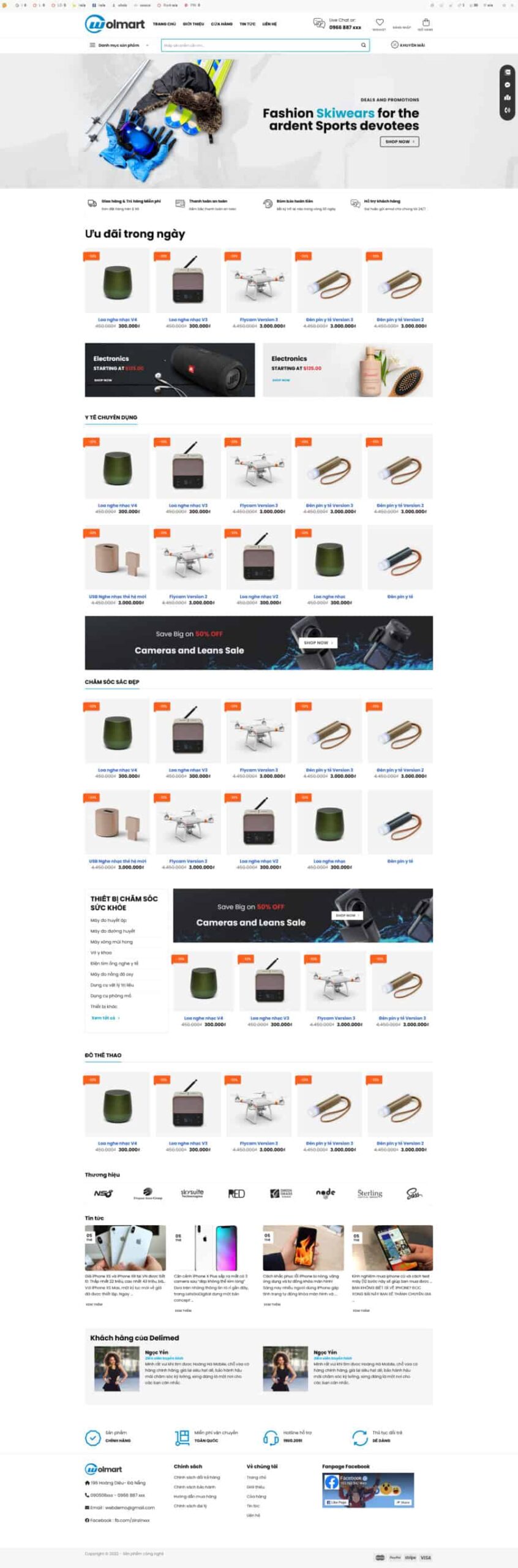 Theme wordpress shop công nghệ, máy tính, điện máy