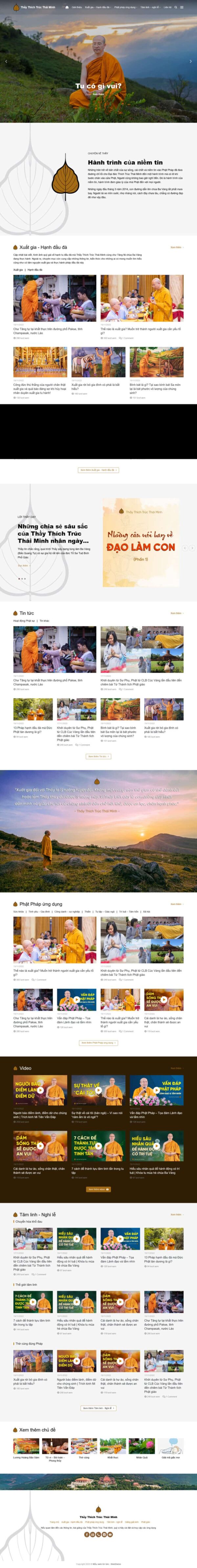 Theme wordpress tin tức 21 tin tức phật giáo