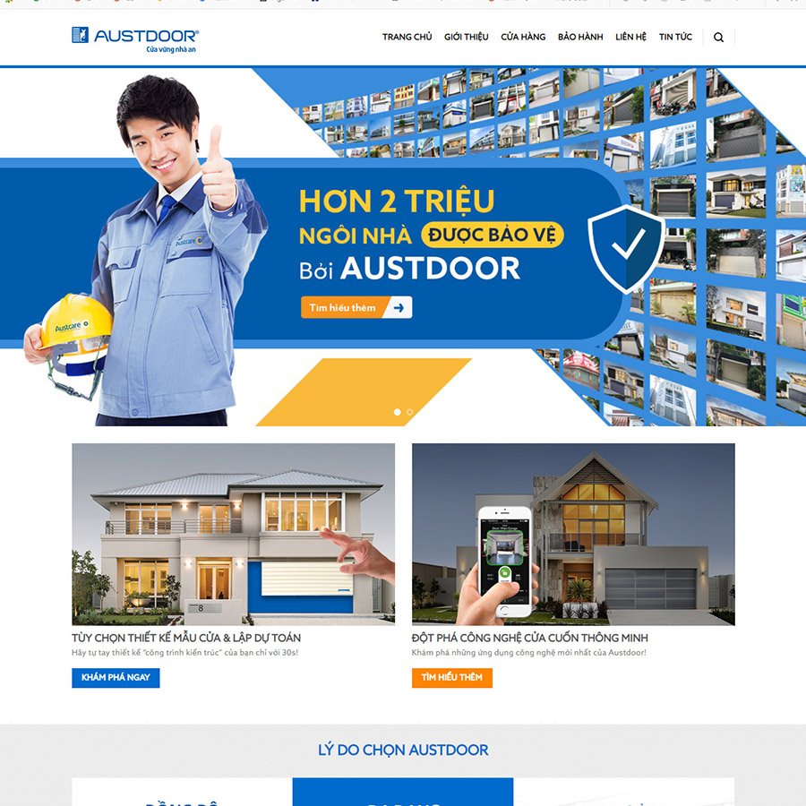 Theme wordpress bán cửa cuốn