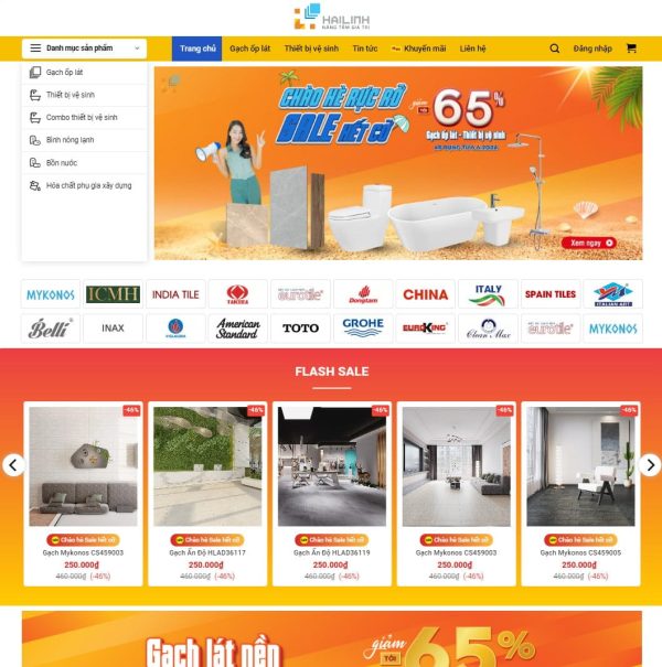 Theme wordpress bán gạch ốp lát