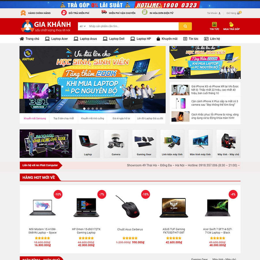 Theme wordpress bán hàng điện tử – máy tính 02