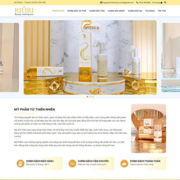 Theme wordpress bán mỹ phẩm 16