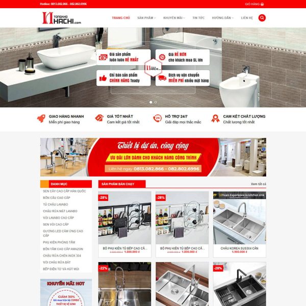 Theme wordpress bán thiết bị vệ sinh 01