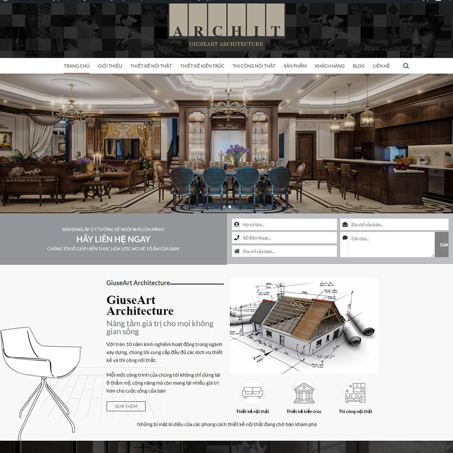 Theme wordpress kiến trúc 03