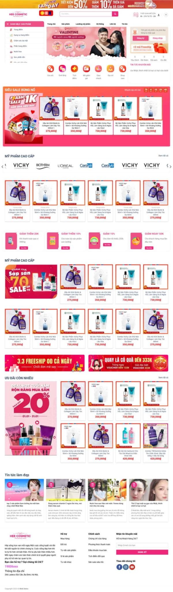 Theme wordpress mỹ phẩm 19