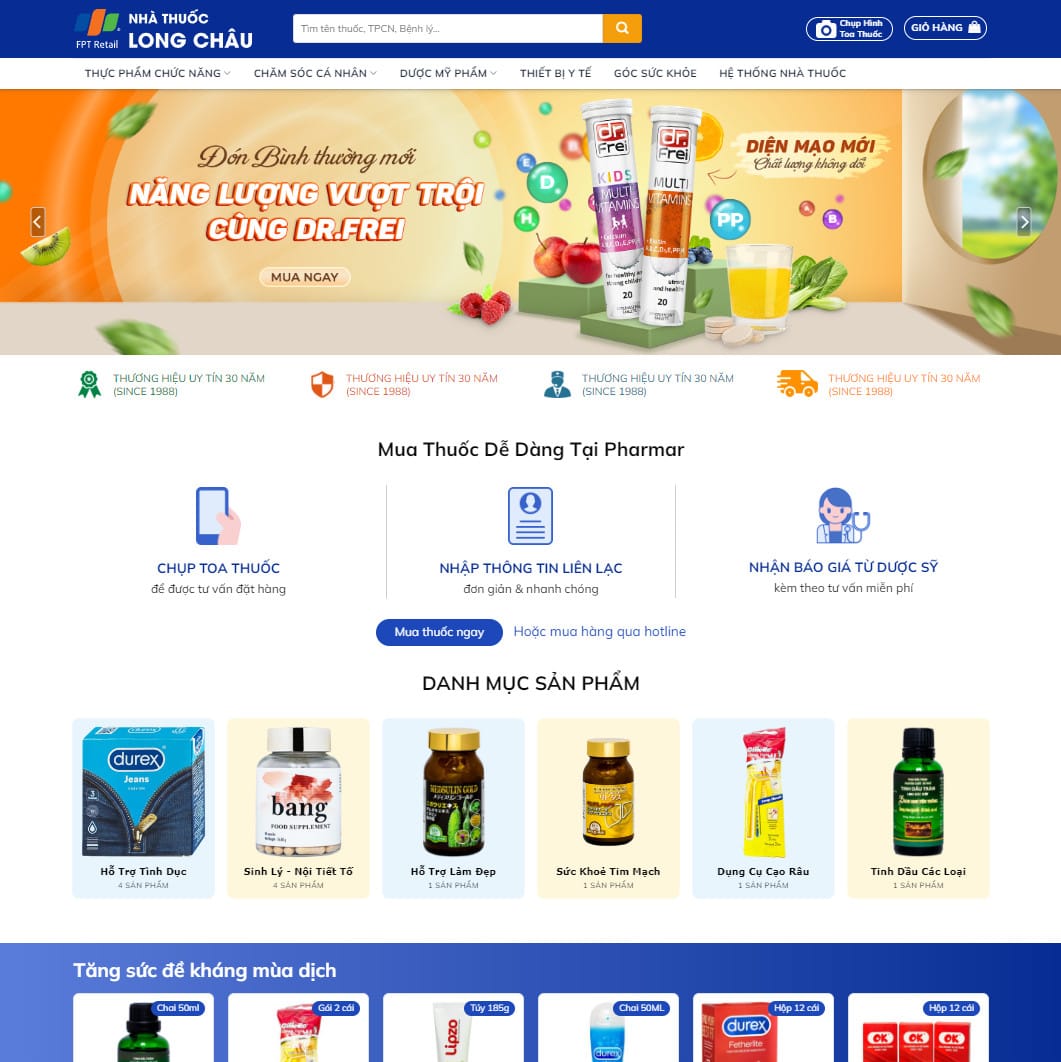 Theme wordpress nhà thuốc 05