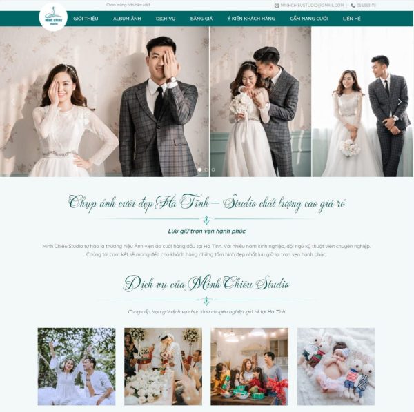 Theme wordpress studio ảnh cưới 03